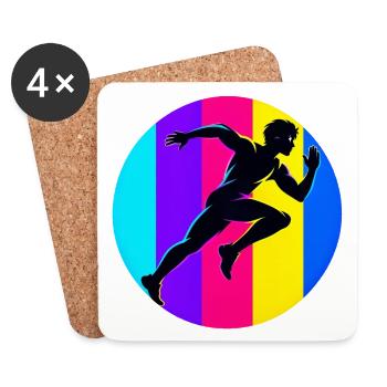 Epischer Sport - Untersetzer (4er-Set) - Weiß - Vorne