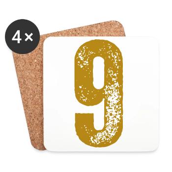 9 - Untersetzer (4er-Set) - Weiß - Vorne