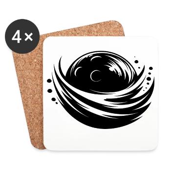 Bowling Logo - Untersetzer (4er-Set) - Weiß - Vorne