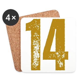 14 - Untersetzer (4er-Set) - Weiß - Vorne