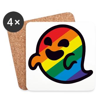 Stolz Regenbogengeist - Untersetzer (4er-Set) - Weiß - Vorne