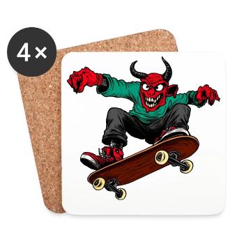 Teufel Freestyler - Untersetzer (4er-Set) - Weiß - Vorne