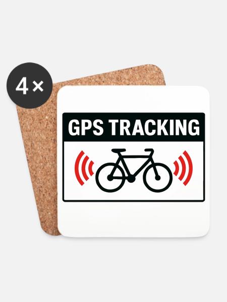 GPS-ORTUNG - Untersetzer (4er-Set) - Weiß