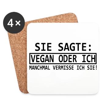 Funny funny - Untersetzer (4er-Set) - Weiß - Vorne