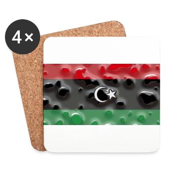 Libyen - Untersetzer (4er-Set) - Weiß - Vorne