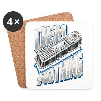 USDM USA Autos OEM Of Nothing - Untersetzer (4er-Set) - Weiß - Vorne