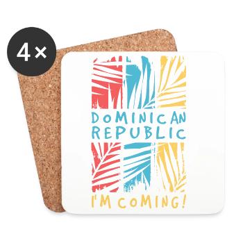 Dominikanische Republik Ich Komme Dom Rep Reise - Untersetzer (4er-Set) - Weiß - Vorne