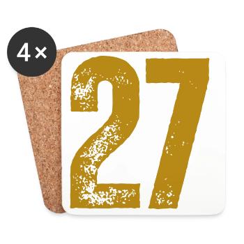 27 - Untersetzer (4er-Set) - Weiß - Vorne