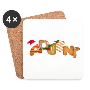 Advent - Untersetzer (4er-Set) - Weiß - Vorne