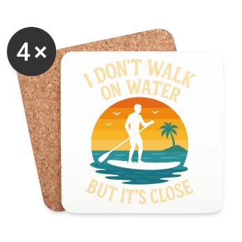 I Don't Walk On Water But It's Close - Untersetzer (4er-Set) - Weiß - Vorne