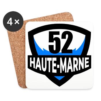 52 Haute-Marne - Untersetzer (4er-Set) - Weiß - Vorne