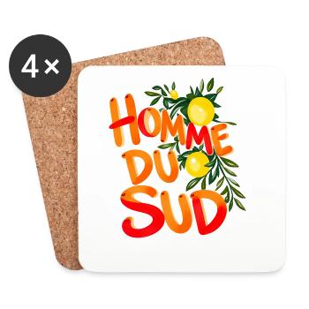 Southern Man Citrus Sun - Untersetzer (4er-Set) - Weiß - Vorne