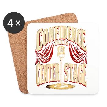 Burlesque Confidence Takes Center Stage - Untersetzer (4er-Set) - Weiß - Vorne