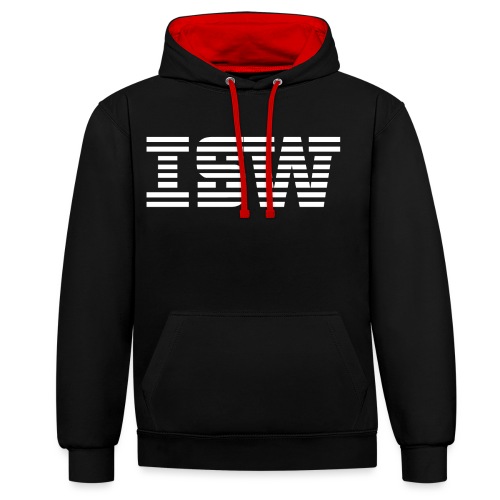 iswlogo wit - Contrast hoodie