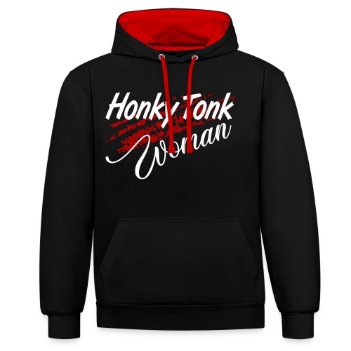 Honky Tonk Woman - Kontrast-Hoodie