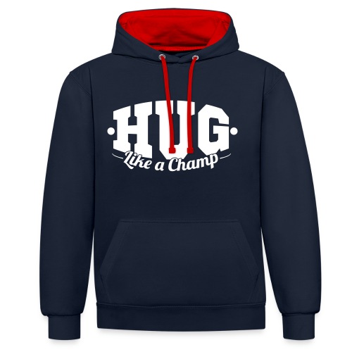 Hug70 - Kontrast-Hoodie