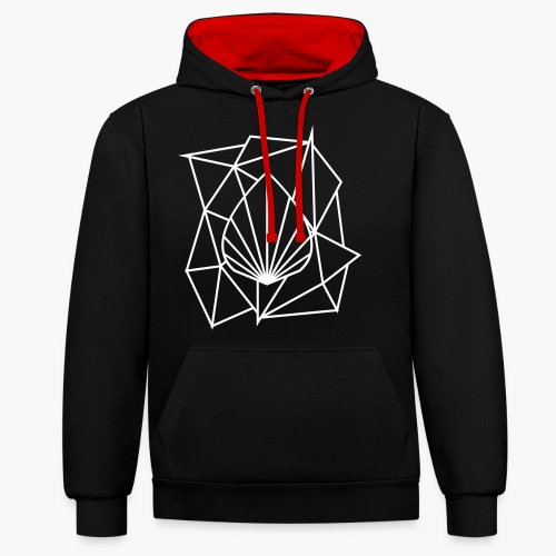 Polygon Augmented Logo - Contrast Colour Hoodie