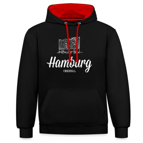 Hamburg Original Elbphilharmonie - Kontrast-Hoodie