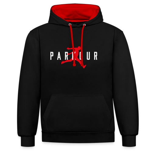 Air parkour cadeau Parkour Freerun - Sweat-shirt contraste