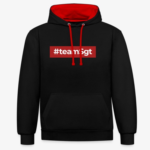 #teamSgt - Contrast hoodie