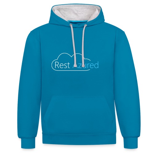 Rest Azured # 2 - Contrast Colour Hoodie