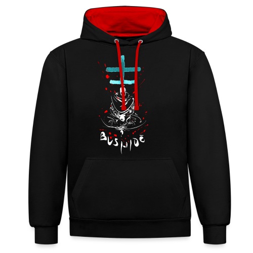 Bushido - The Way of the Warrior - Contrast Colour Hoodie