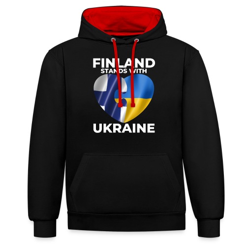 Suomi tukee Ukrainaa - Kontrastihuppari