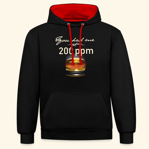 Whisky Tumbler 200 ppm - Kontrast-Hoodie