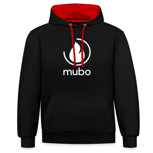 mubo logo - Contrast Colour Hoodie
