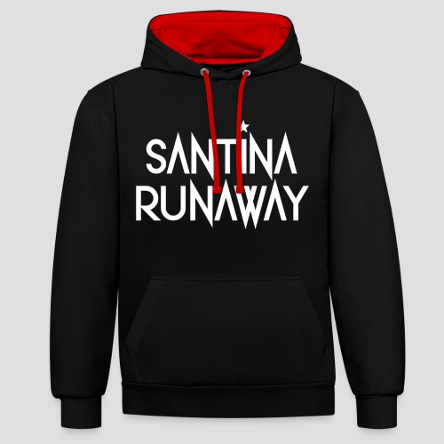 DJ Santina Runaway - Logo - Contrast hoodie