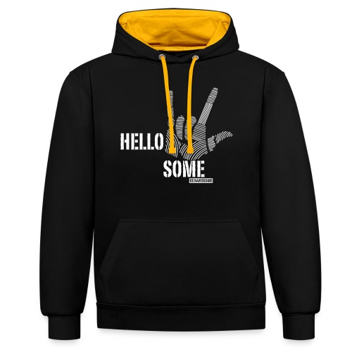 BEHANDSOME - Contrast hoodie