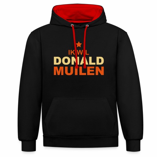 Ik Wil Donald Muilen - Contrast hoodie