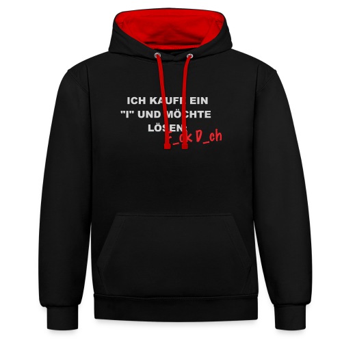 Ich möchte Lösen Hell - Kontrast-hoodie