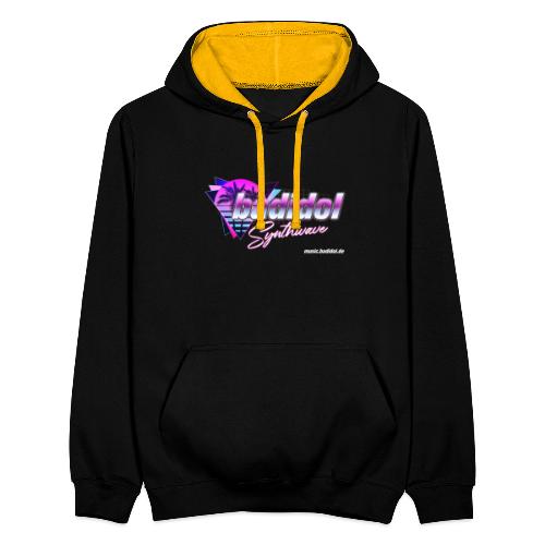 badidol Synthwave - Contrast Colour Hoodie