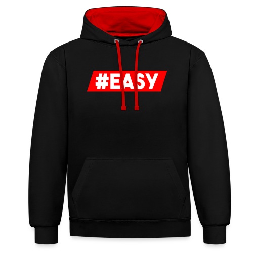 #EASY Classic Logo Snapback - Felpa con cappuccio in contrasto cromatico