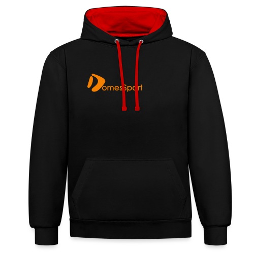Logo DomesSport Orange noBg - Kontrast-Hoodie