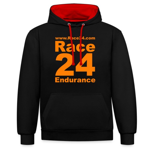Race24 Logo in Orange - Contrast hoodie