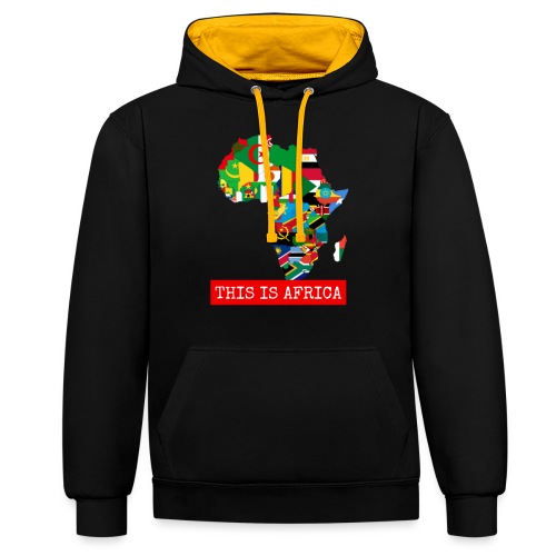 africa - Contrast hoodie