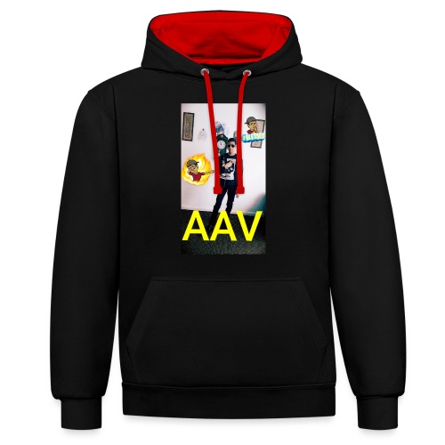 Adam Ali Vlogs Design 1 - Contrast hoodie