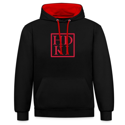 HDKI logo - Contrast hoodie