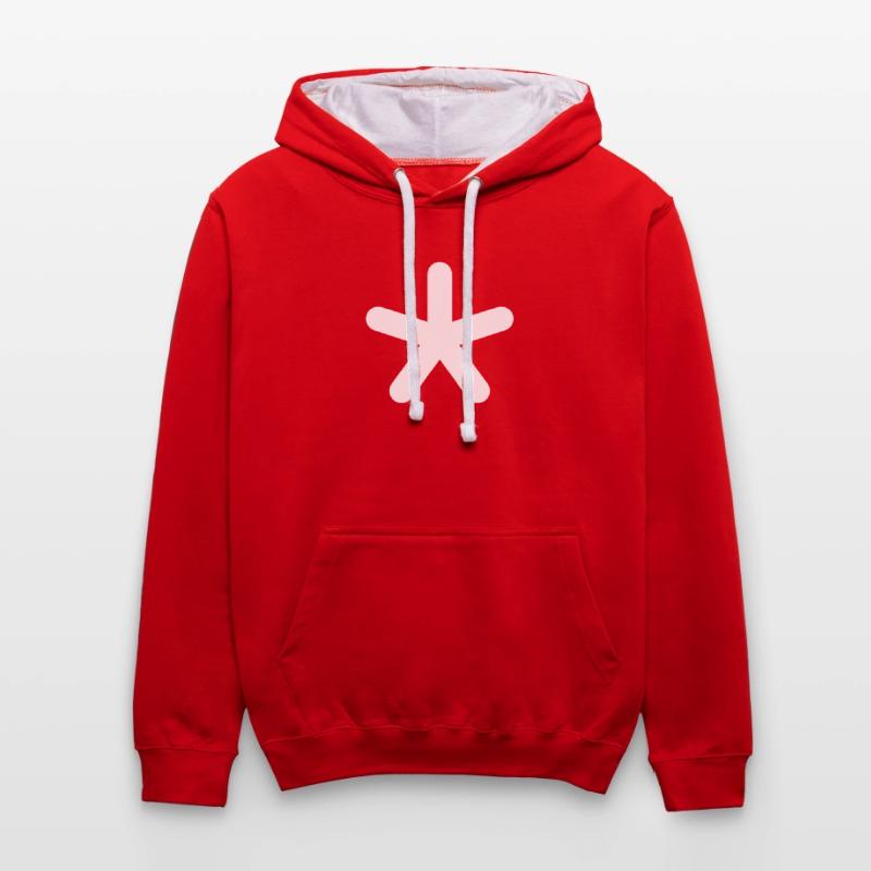 Sternchen oder Gendersternchen Kontrast-Hoodie
