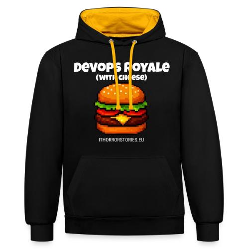 DevOps Royale with Cheese - Contrast hoodie