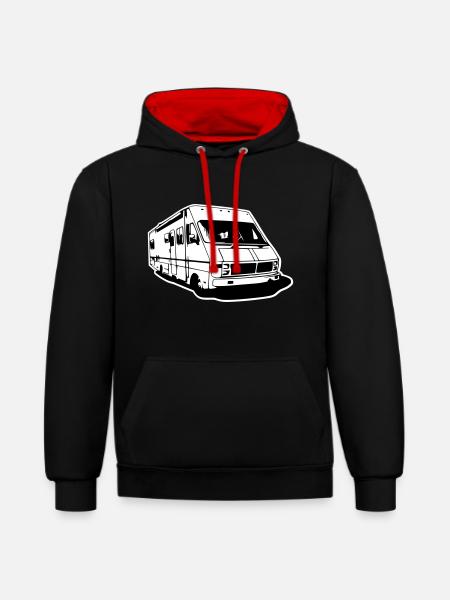 Fleetwood - mobile home - Contrast hoodie - black/red