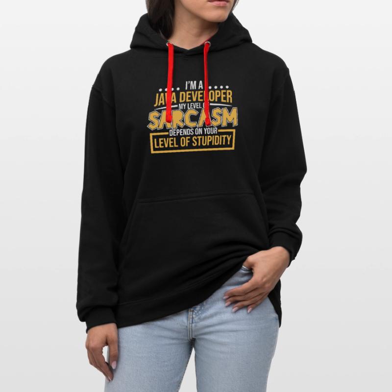 Java Developer Kontrast-Hoodie