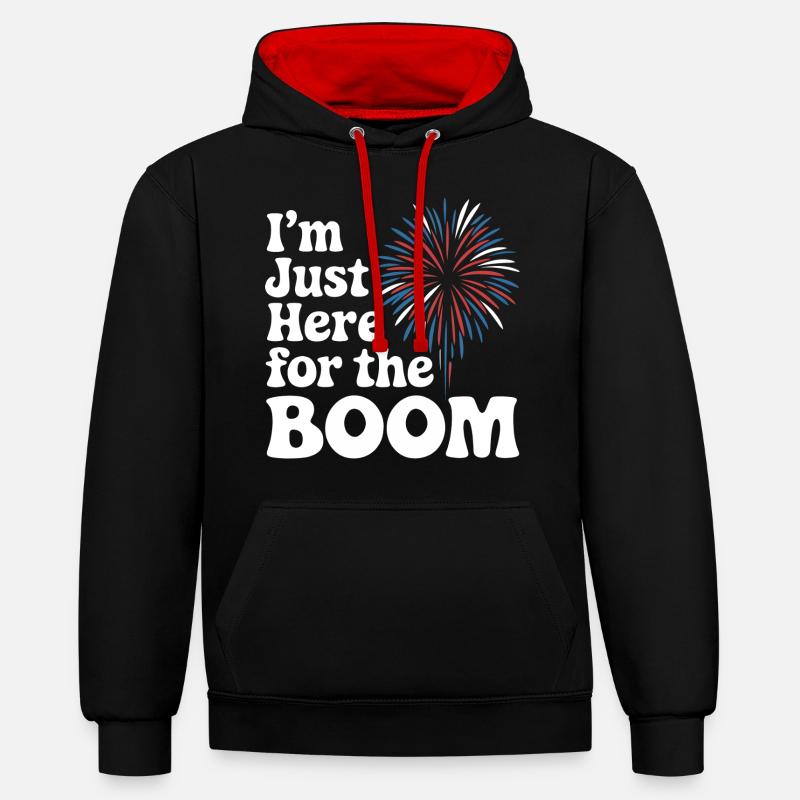 Pyrotechnics Fireworks Pyrotechnics - Contrast hoodie - black/red
