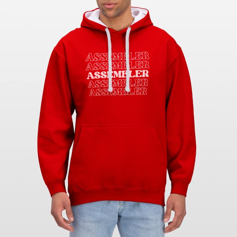 Assembler Fabricator Assembler Constructor Maker Contrast hoodie