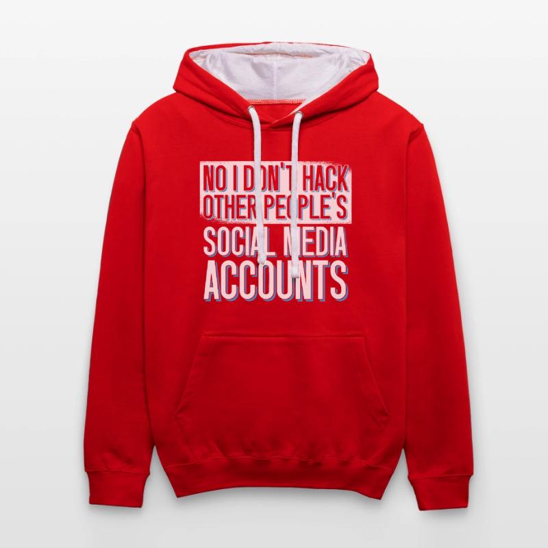 Programmer Coder Software Developer Contrast hoodie