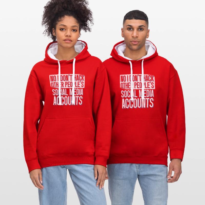 Programmer Coder Software Developer Contrast hoodie