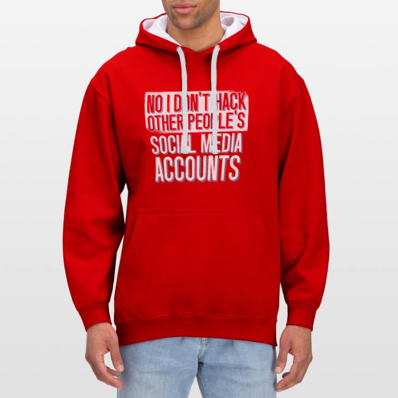 Programmer Coder Software Developer Contrast hoodie