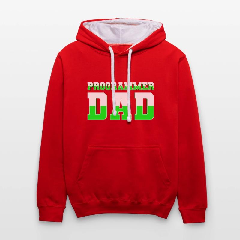 Programmierer Coder Software Entwickler Kontrast-Hoodie